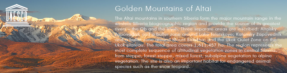 Golden mountains of Altai, Unesco site
