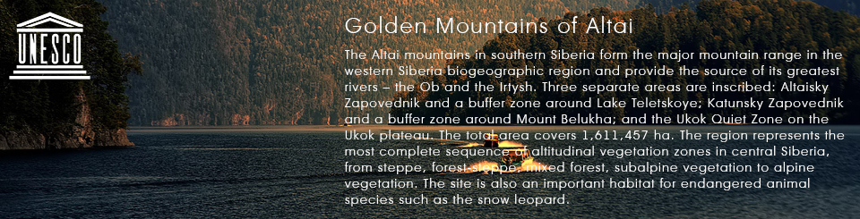 Unesco site, Russia, Golden Moutains of Altai